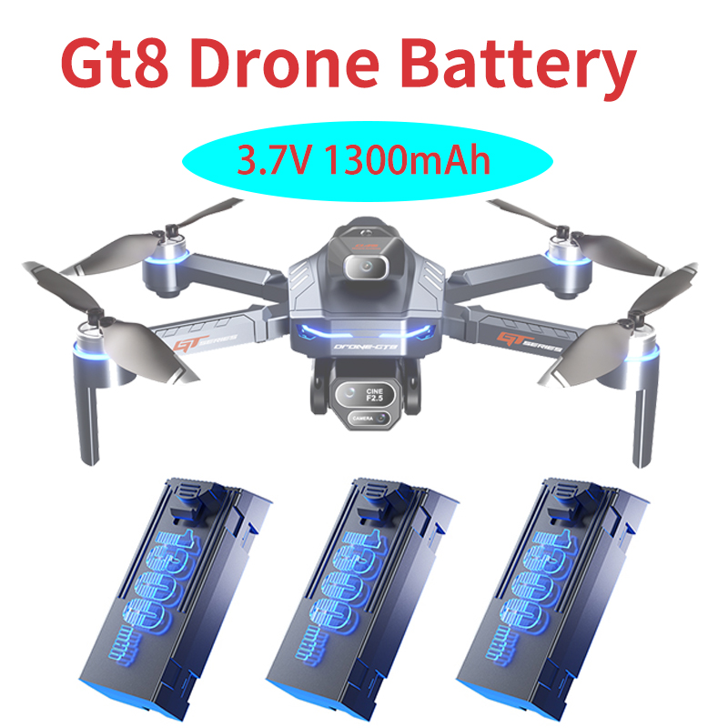 Drone Battery Li-Ion - Originele 3.7V 1300mAh GT8 Drone Batterij