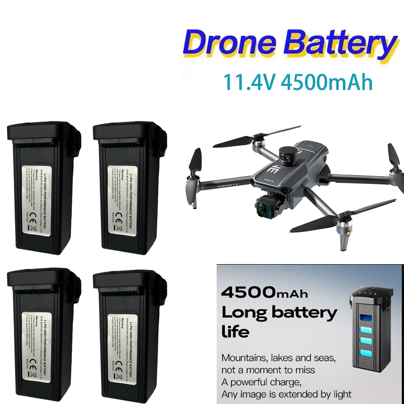 Drone Battery Li-Ion - 11.4V 4500mAh Intelligente Lipo Batterij Voor