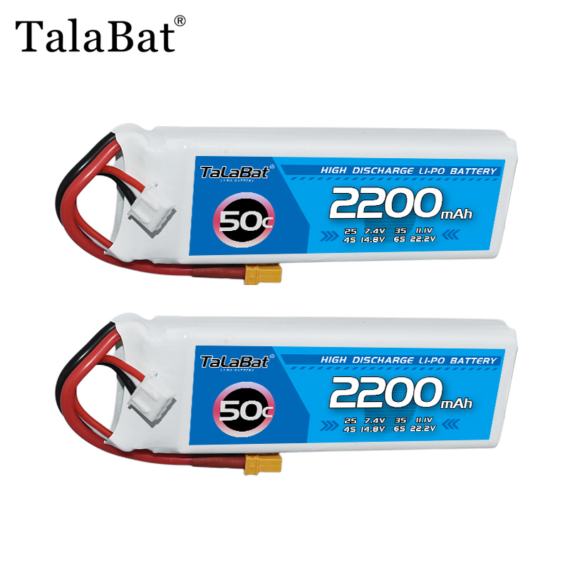 Drone Battery Lipo - 2 Stuks Nieuwe TalaBat 7.4V 2200