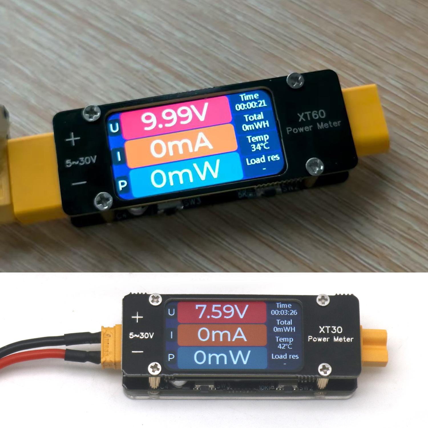 Drone Battery Voltage Checker - 2mA-64A DC XT60 Ampèremeter Power Meter