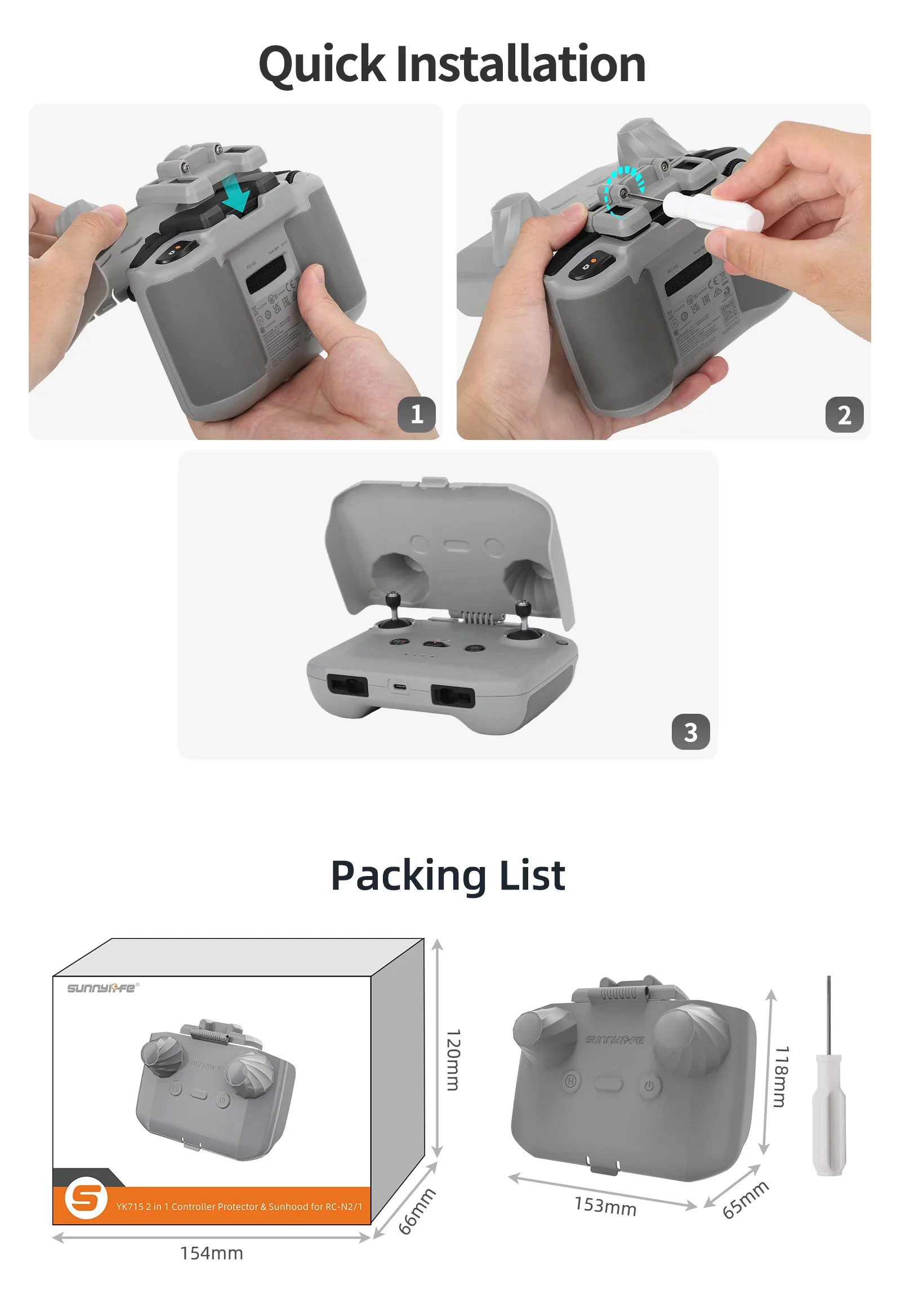 2 in 1 Controller Protector Zo - Dji Drone Mini 3 recensie en prijs