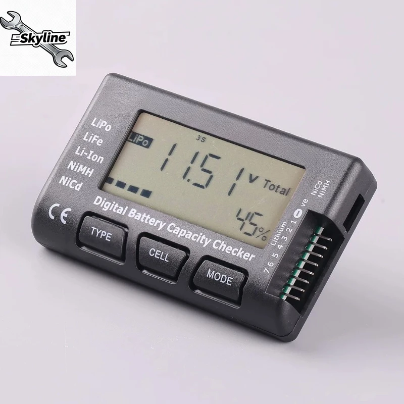1-8S LiPo batterijspanningstes - Drone Battery Voltage Checker recensie en prijs