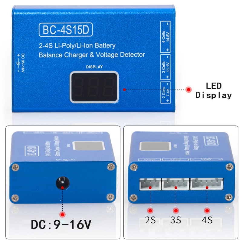 BC-4S15D 2-4S Lithium Balansla - Drone Battery Voltage Checker recensie en prijs