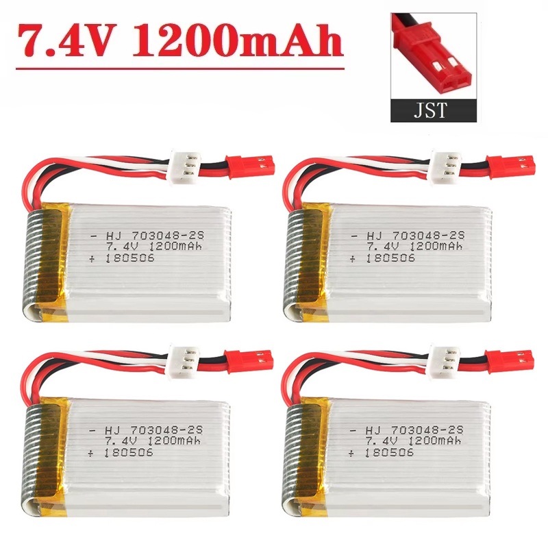 Lipo-batterij 2S 7,4V 1200mAh  - Drone Battery Li-Ion recensie en prijs