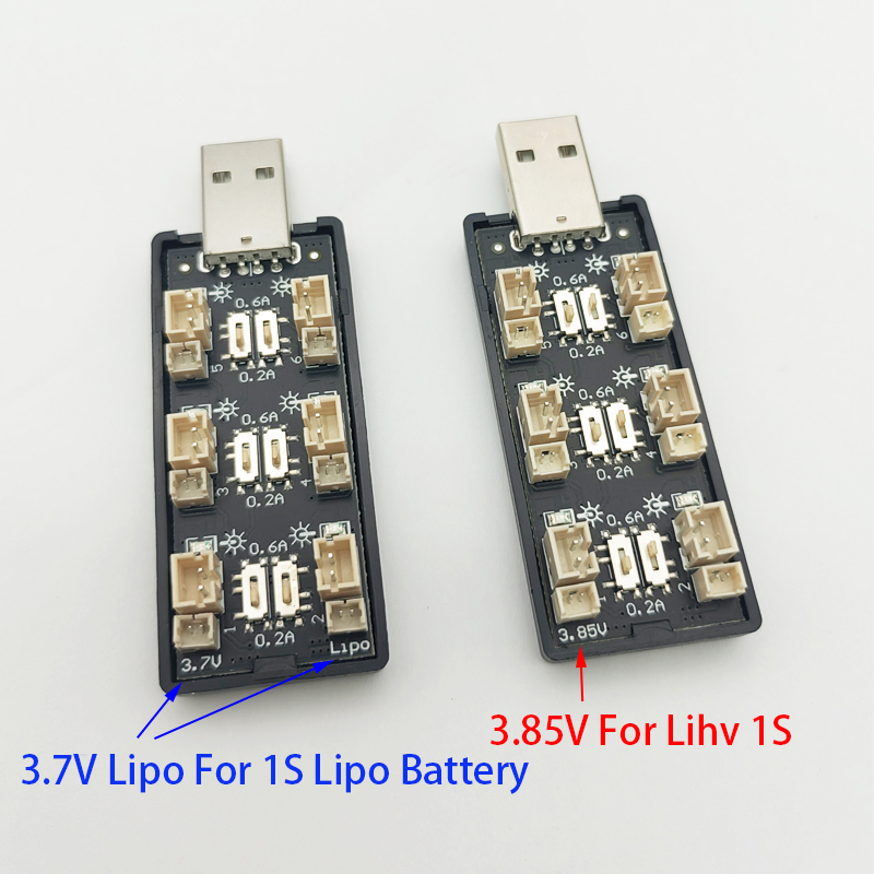 6CH USB 1S LiPo/LiHv 3.7 V/4.2 - Drone Battery Balance Charger recensie en prijs