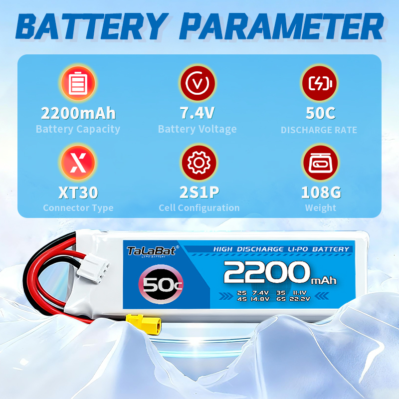 2 Stuks Nieuwe TalaBat 7.4V 22 - Drone Battery Lipo recensie en prijs