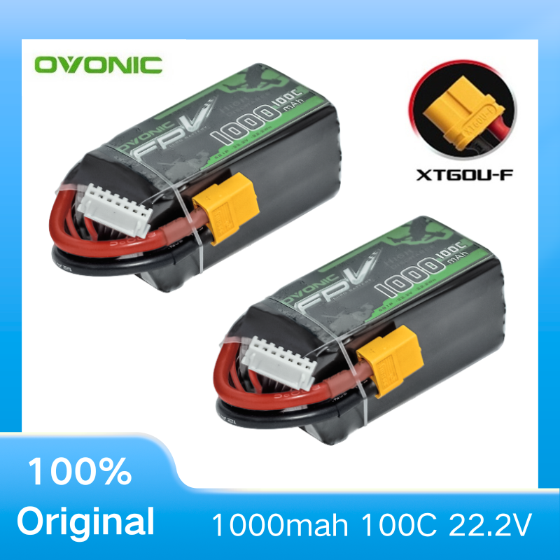 2 Stuks OVONIC 1000mAh 100C 22 - Drone Battery 6S recensie en prijs