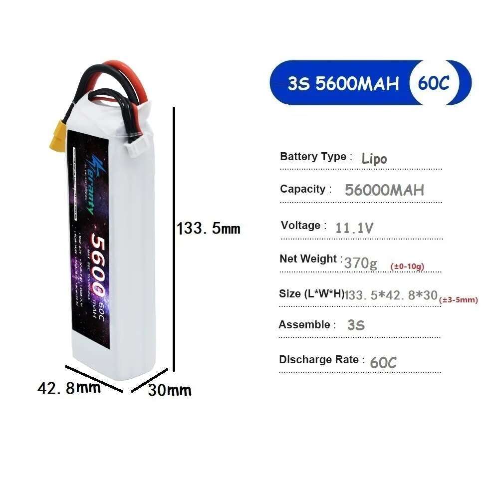 TERANTY 5600MAH 60C 2S 3S 4S 6 - Drone Battery 6S recensie en prijs