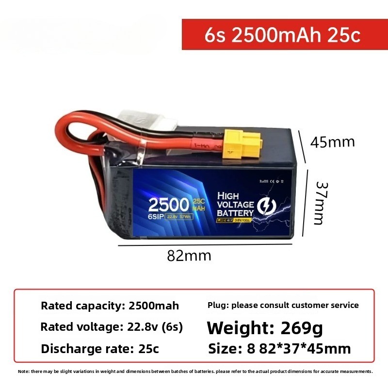 Voor DUPU 6s 2500mAh lithiumba - Drone Battery High Voltage recensie en prijs