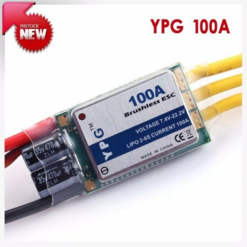 YPG 100A ESC 2 ~ 6S SBEC borst - Drone Battery 6S recensie en prijs