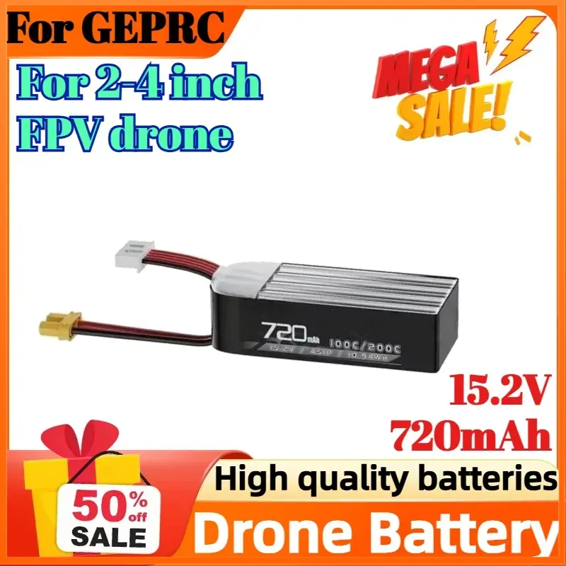 4S 15.2V 720mAh 100C Batterij  - Drone Battery High Voltage recensie en prijs
