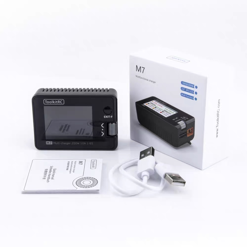 Voor ToolkitRC M7 200W 10A DC  - Drone Battery Voltage Checker recensie en prijs