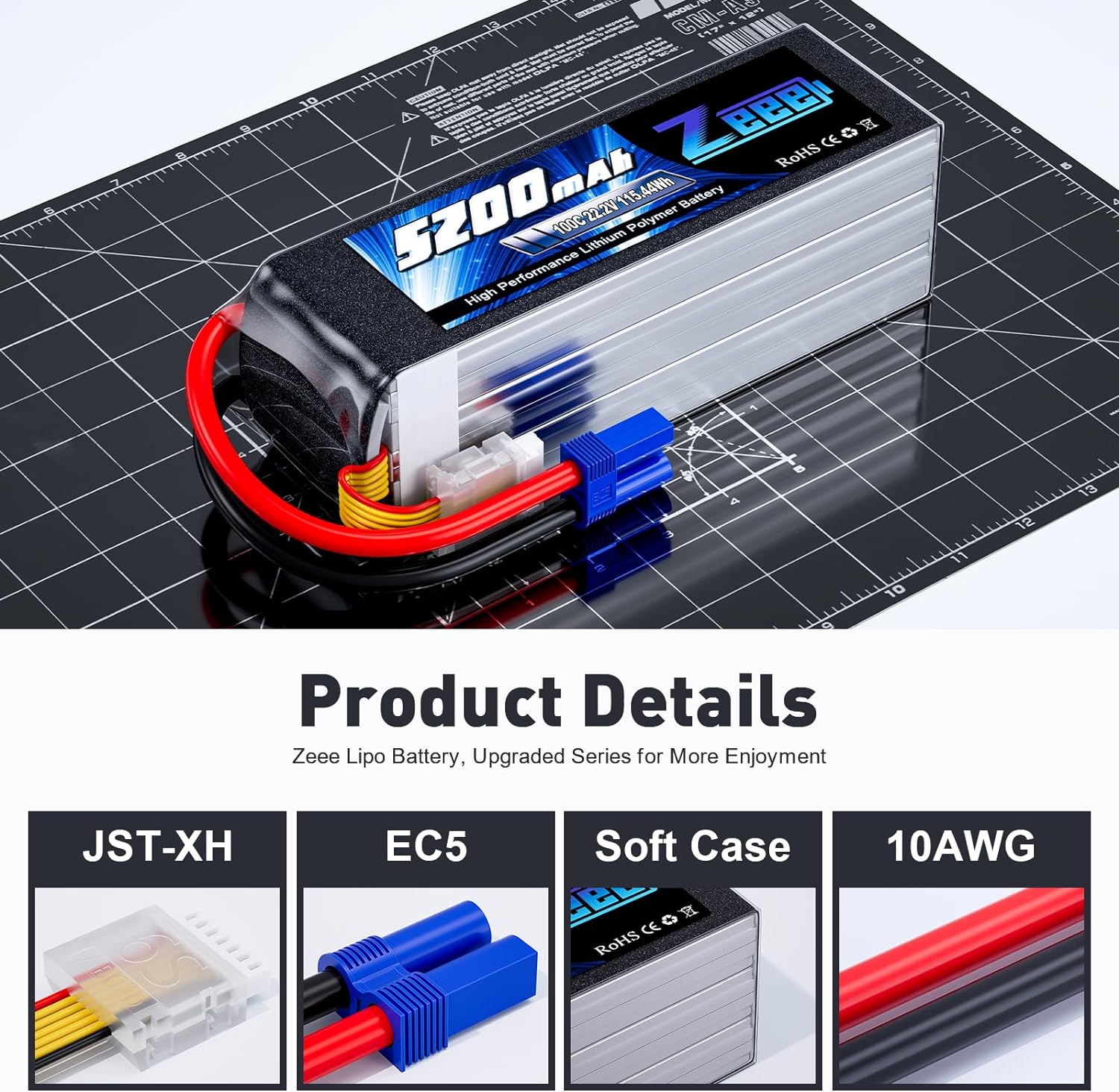 Zeee 6S 5200mAh Lipo Batterij  - Drone Battery 6S recensie en prijs