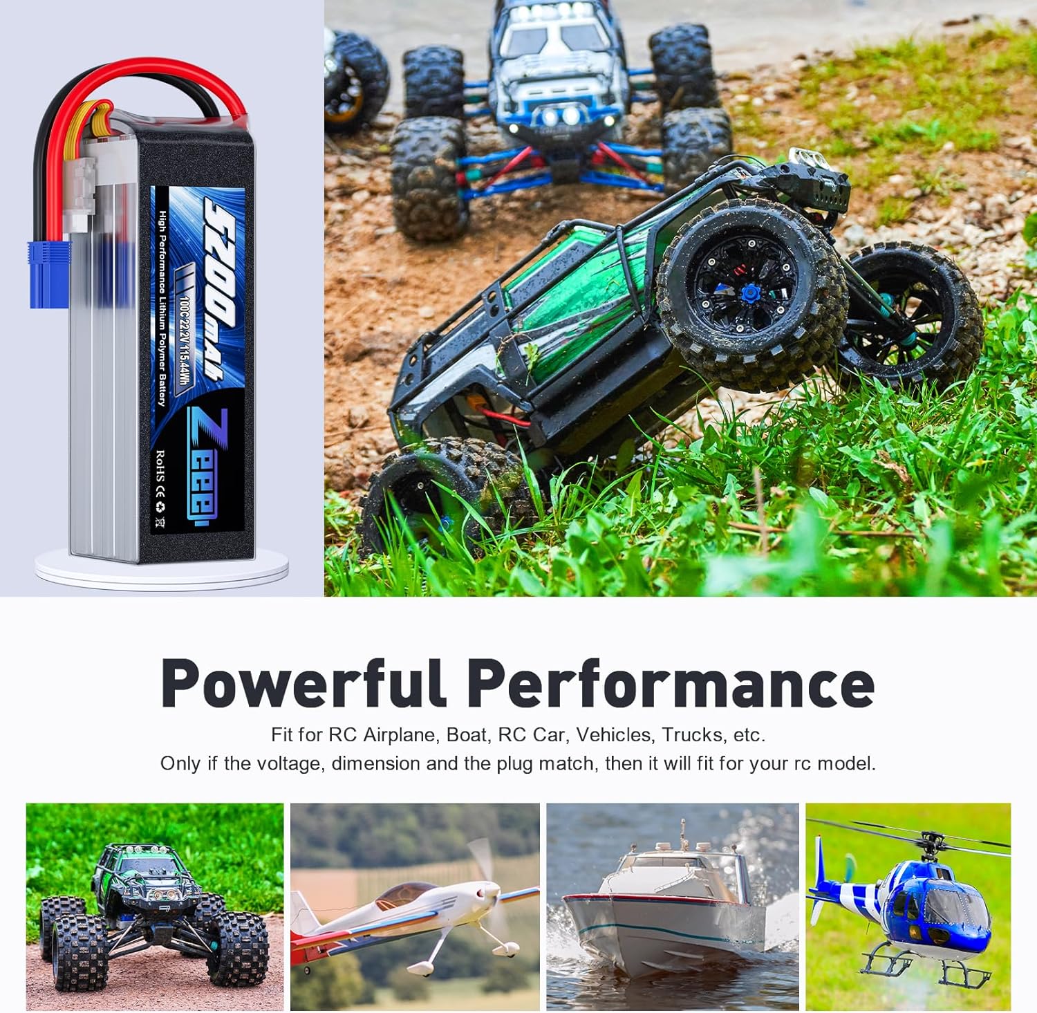 Zeee 6S 5200mAh Lipo Batterij  - Drone Battery 6S recensie en prijs