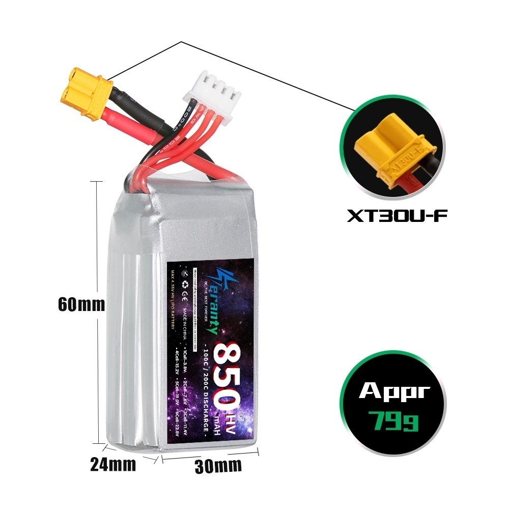 1/2/3PCS TERANTY 3S 11.4V Lipo - Drone Battery Lipo recensie en prijs